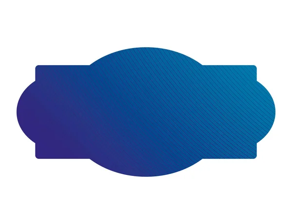Isoliertes blaues Gradienten-Rahmen-Banner-Vektor-Design — Stockvektor