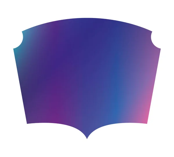 Isoliertes blaues und violettes Gradienten-Rahmen-Banner-Vektor-Design — Stockvektor