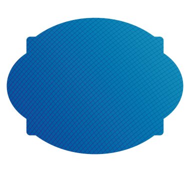 İzole edilmiş mavi gradyan çerçeve taşıyıcı pankart tasarımı