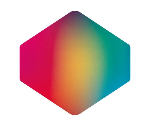 Geïsoleerde gekleurde gradiënt frame banner vector ontwerp — Stockvector