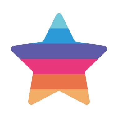 İzole lgtbi yıldız vektör tasarımı