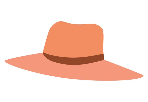 Conception de vecteur de chapeau femelle isolée — Image vectorielle