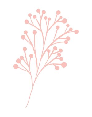 İzole edilmiş pembe çiçek ikonu vektör tasarımı