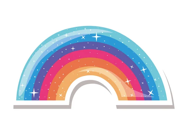 Isoliertes lgtbi-Regenbogenvektordesign — Stockvektor