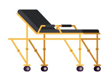 İzole edilmiş sedye ikon vektör tasarımı