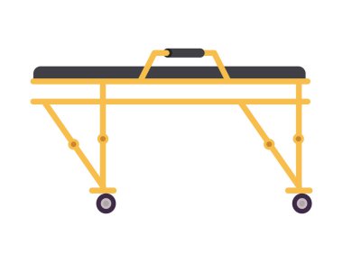 İzole edilmiş sedye ikon vektör tasarımı