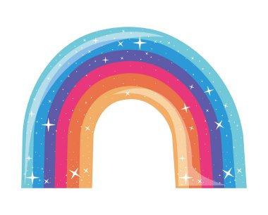 İzole lgtbi gökkuşağı vektör tasarımı