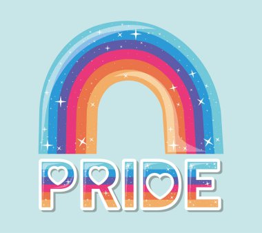 Gurur metin tasarımı ile lgtbi gökkuşağı