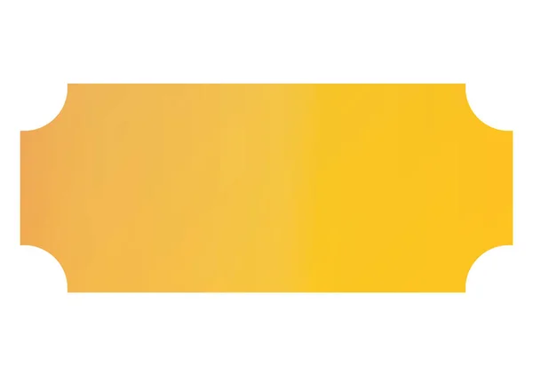 独立した黄色のグラデーションフレームバナーのベクトルデザイン — ストックベクタ