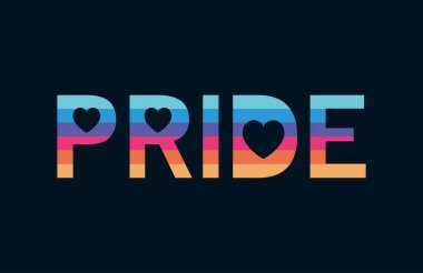 lgtbi gurur metin vektör tasarımı