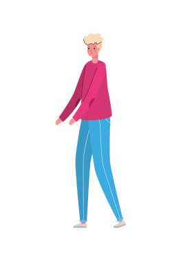 İzole edilmiş avatar kadın karikatürü, gündelik kıyafet vektör tasarımlı.