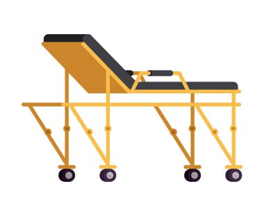 İzole edilmiş sedye ikon vektör tasarımı