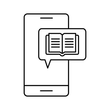 Akıllı telefon siluet biçim ikon vektör tasarımı hakkında Ebook