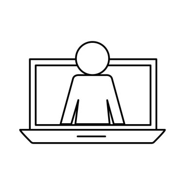 Görüntü sohbet siluet biçim vektör tasarımı dizaynında avatar