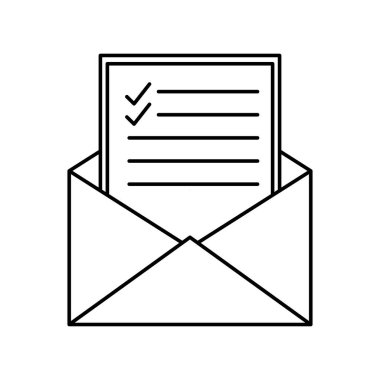 Zarf silueti biçim vektör tasarımı