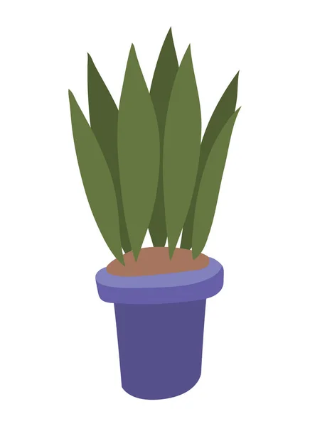 Μεμονωμένο φυτό μέσα σε δοχείο διανυσματικό σχεδιασμό — Διανυσματικό Αρχείο