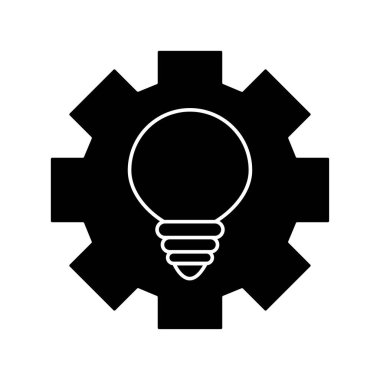 ışık ampul siluet biçim vektör tasarımı teçhizatı