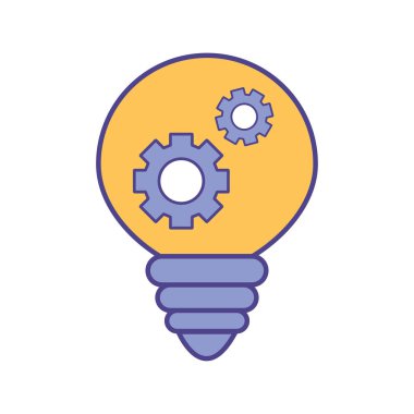 vites çizgisi olan ampul ve biçim ikonu vektör tasarımını doldur