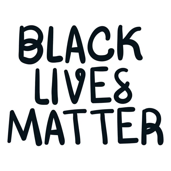 Μαύρο Ζωές Matter Lettering Διάνυσμα Σχεδιασμός — Διανυσματικό Αρχείο