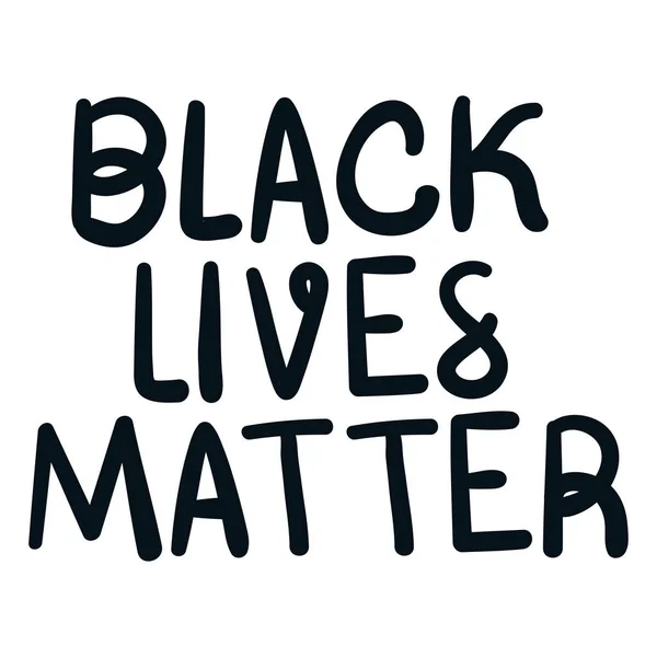 Black Lives Matter Lettering Vector dizájn — Stock Vector