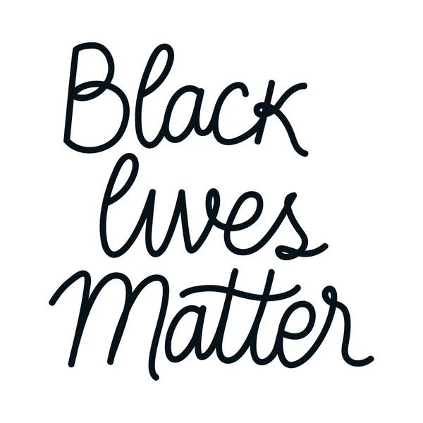 Black Lives Matter Lettering Vector dizájn — Stock Vector