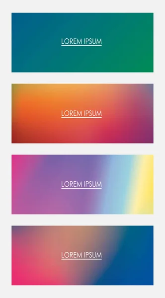 Quadros de fundo gradiente colorido com lugar para design de vetor de texto —  Vetores de Stock