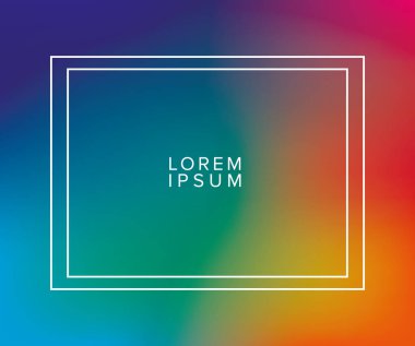 Çerçeve vektör tasarımlı renkli gradyan arkaplan