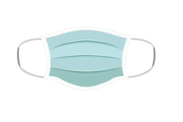 Isolato blu disegno vettoriale maschera medica — Vettoriale Stock