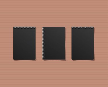 Mokup defterleri vektör tasarımını ayarla