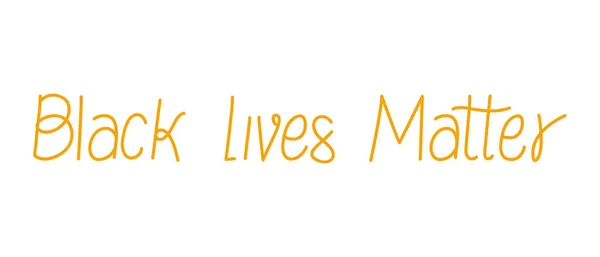 Black Lives Matter Schriftzug Vektordesign — Stockvektor