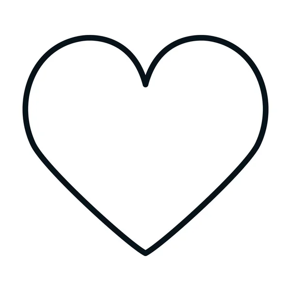 Design de vetor de ícone de coração isolado —  Vetores de Stock
