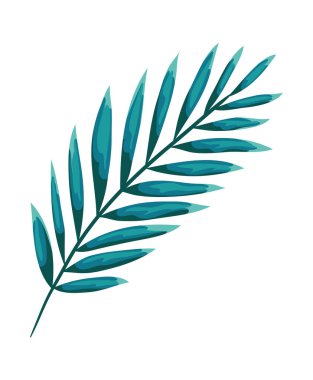 İzole edilmiş doğal yeşil yaprak vektör tasarımı