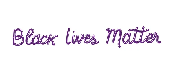 Black lives matter lettering vector design — Stock Vector
