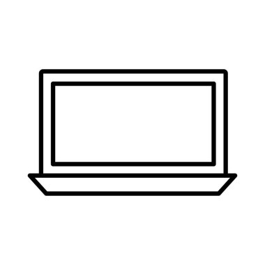 dizüstü bilgisayar çizgisi biçim vektör tasarımı