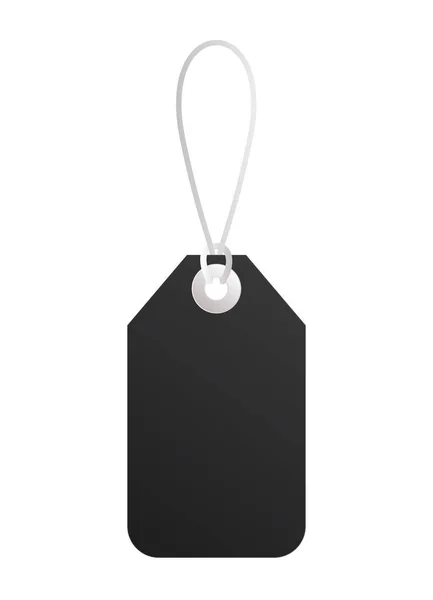 Siyah mockup etiket vektör tasarımı — Stok Vektör