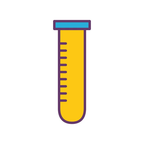 Linha de tubo de química e design de vetor ícone de estilo de preenchimento —  Vetores de Stock