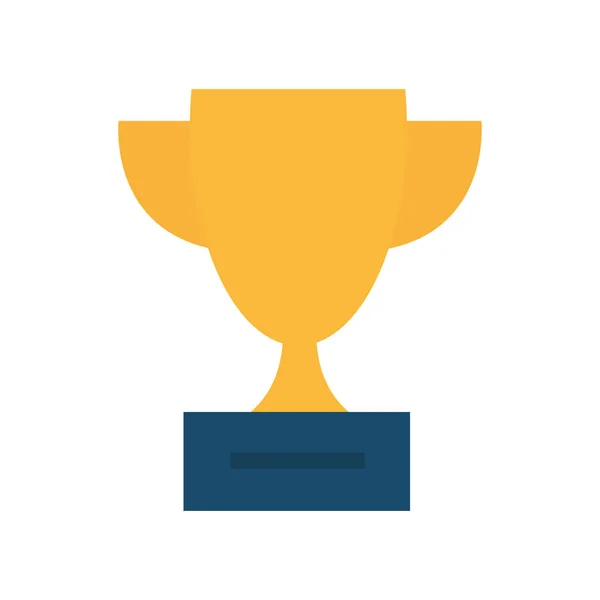 Trophy flat style icon vector design — Stock Vector