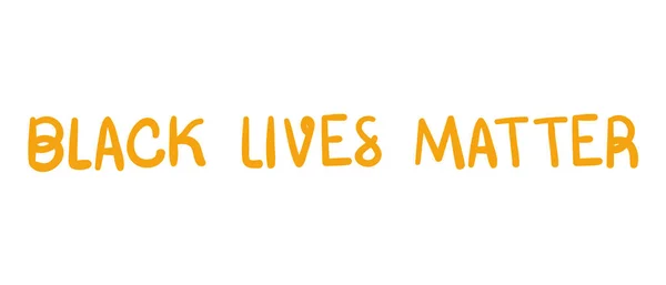 Black Lives Matter Schriftzug Vektordesign — Stockvektor