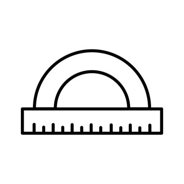 cetvel satır biçimi ikon vektör tasarımı