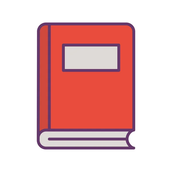 Educação linha de livro e estilo de preenchimento ícone vetor design —  Vetores de Stock