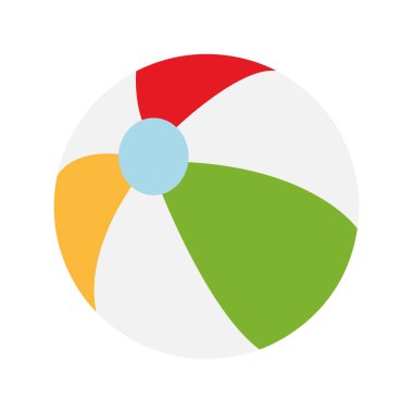 Çizgili top düz biçim ikon vektör tasarımı