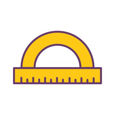 cetvel satırı ve biçim ikonu vektör tasarımı