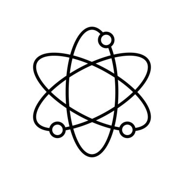 Atom satırı biçim vektör tasarımı