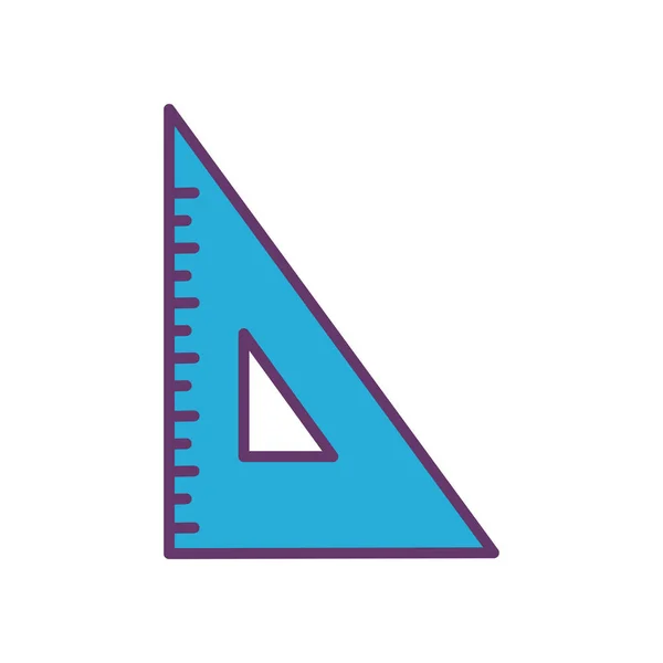 Cetvel satırı ve biçim ikonu vektör tasarımı — Stok Vektör