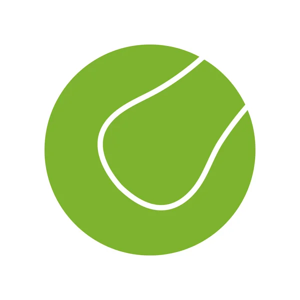 Tennis ball flat style icon vector design — Stock Vector
