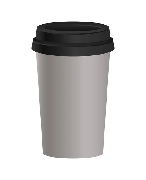 Geïsoleerde mockup koffie mok vector ontwerp — Stockvector