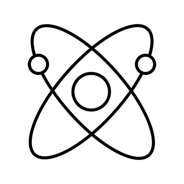 Atom line style icon vektordesign — Stockvektor