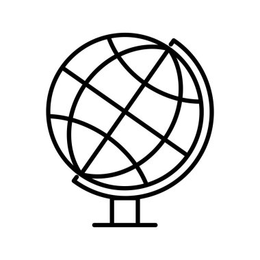 Küresel küre çizgisi biçim vektör tasarımı