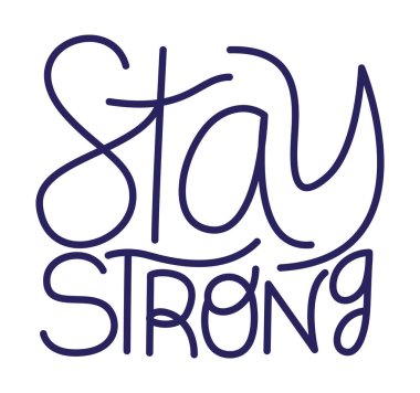 Güçlü metin vektör tasarımı