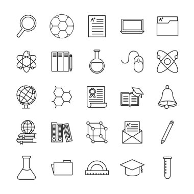 okul satırı biçim vektör dizaynı